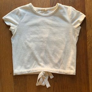 Madewell Criss Cross Top XXS Cream